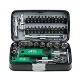 Elta Cırcır Lokma Anahtar Bits Set 1/4" (38 Parça) - Beyaz