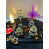 Elta Collection 5 Parça Gold Detaylı Kahve Sunum & Damat Kahve Seti - Siyah