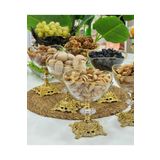 Elta Collection 6 Adet Metal Ayaklı Gold Detaylı Vira Magnolia-kase-dondurmalık-şekerlik