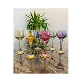 Elta Collection 6 Kişilik Kahve Yanı Renkli Su Bardağı