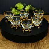 Elta Collection 6 Lı Lüx Kahve Yanı Mini Lokumluk Şekerlik Sosluk Reçellik Çerezlik Kase - Tek Ebat