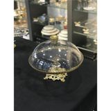 Elta Collection Avangard Gold Döküm Ayak Cam Gövde Cam Kapak Üstün Kaliteli Kek Fanusu
