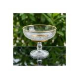 Elta Collection Cam Ayaklı Dondurmalık & Tatlı Kasesi 17 cm | Yaldızlı / Sade Sunum Kasesi | Magnolia Kup, Meyvelik