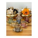 Elta Collection Paşabahçe Vela Fincan Takımı 12 Parça 6 Kişilik Çay Seti, Kahve Seti , Lüks, Hediyelik Çeyizlik