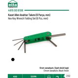 Elta Kasetli Alyan (Allen) Anahtar Takımı 6 Parça (2.5-3-4-5-6-8)