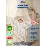 Eltanin %100 Pamuk Çok Amaçlı Müslin Bebek Battaniyesi - 110X90CM, Doğal, 4 Katlı Nefes Alan Özel Dokuma - Renkli - 0 - 5 Yaş