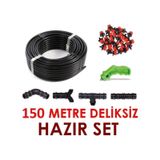 Eltar 150 Metre Deliksiz Düz Damla Sulama Sistemi Ve Ek Parçaları Damlama Borusu Hortumu