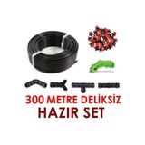 Eltar 300 Metre Deliksiz Düz Damla Sulama Sistemi Ve Ek Parçaları Damlama Borusu Hortumu