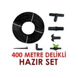Eltar 400 Metre Kendinden Delikli Damla Sulama Sistemi Ve Ek Parçaları Bahçe Ağaç Seti