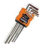 Eltos 9 Parça Alyan Anahtar Seti, 180 mm, Krom Vanadyum Çelik, L Tipi Sap, 1.5-10 mm'e Kadar, Ergonomik Tutuş, Korozyona Dayanıklı, Otomotiv, Makine, Endistriyel Vida, Ekipman Uyumlu (Hex Uçlu)