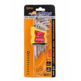 Eltos 9 Parça Torx Alyan Seti 120 Mm, Cr-V, Profesyonel L Tipi Anahtar Seti, Yerli Üretim