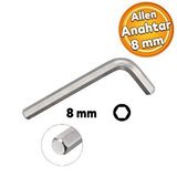 Eltos Allen Alyan Anahtar 8 Mm Altıgen Vida Somun Sıkma Sökme Eca008