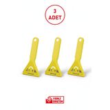 Eltos Cam Kazıma Bıçağı 3’Lü Set | Paslanmaz Çelik, Ergonomik Saplı, Güvenli Temizlik Aracı