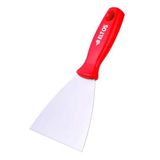 Eltos Çelik Spatula, 0.80 mm Polisajlı Yay Çeliği, 50 Rockwell Sertlik, Ergonomik Sap, Kavisli, Kazıma Spatulası, İnşaat, Sıva ve Yüzey Temizleme, Profesyonel Kalite, Dayanıklı El Aleti (60 mm)
