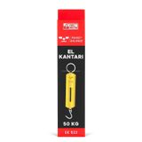 Eltos El Kantarı, 50 Kg Kapasiteli, Metal Levhalı, Taşınabilir, Et Taşıma, Balık Avı İçin, Hassas Tartı, Askı Kancalı, Pocket Balance, EK522