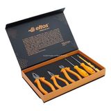 Eltos Premium Set, 6 Parça, Profesyonel El Aletleri, Yüksek Kaliteli, Pense, Yan Keski, Kargaburnu, Düz Tornavida, Yıldız Tornavida, Kontrol Kalemi, Ergonomik Saplı, Kutulu Set, Özel Seri