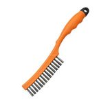Eltos Profesyonel Tel Fırça, Ergonomik Saplı, Çelik Tel, Metal Yüzey Temizleyici, Pas Sökücü, Boya Vernik Kazıyıcı, El Tipi Temizlik Aleti, Yapı ve Hırdavat Kullanımına Uygun, Dayanıklı Fırça