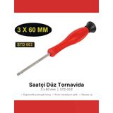 Eltos Saatçi Tornavida Düz 3X60 Mm - 1 Adet
