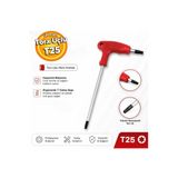 Eltos TT025 T Tipi Torx Uçlu T25 Krom Kaplamalı Çelik Torx Alyan Anahtar Allen T25