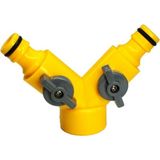 Eltu K314 Çift Çıkışlı Musluk Akış Kontrol Bağlantı Adaptörü ELTU.K314 - Sarı