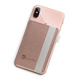 eLusefor iPhone veya Android Kılıfının Arkası için Yapışkanlı Telefon Cüzdanı | 6 Kollu Kredi Kartı Tutucu - Kartlar, Para ve Kimlik için Cep - Dahili Stand - Su Geçirmez Malzeme - Seyahat, İş ve Yaşam