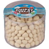 Elvan Bonbon Chipsy Beyaz Kakao Kaplı Bisküvi Draje 750 gr Sütlü Lezzetli Çikolata