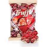 Elvan Çilekli Truffle 1000 Gr Sütlü Çikolata Patlamış Pirinç Dolgulu - 1 kg
