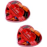 Elvan Tiamo Sütlü Çikolata -Kalp Kutu 150 Gr. - 2 'li