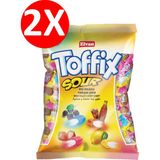 Elvan Toffix Sour Mix Şeker 300 gr 2 Li Paket - 600 gr
