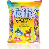 Elvan Toffix Sour Mix Yumuşak Şeker 1000 gr Ekşi Dolgulu Tatlandırıcı Özel Üretim