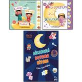 Elveda Bez Merhaba Tuvalet - Uyudum Büyüdüm - Eğlenceli Boyama Kitabım 3'lü Set