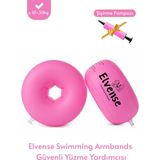 Elvense Çocuk Yüzme Kolluğu Seti (10-30 Kg) – Pompalı + Taşıma Çantalı - Pembe