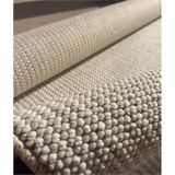 Elvey Home Açık Bej İskandinav Yumuşak Bukle Minimalist Kesme Halı Yolluk Açık Bej