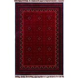 Elvey Home Afgan Vintage Kaymaz Taban Gerçek Kadife Bambu Sık Dokuma Otantik Dekoratif Zamansız Tasarım Halı Red/bordo