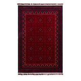 Elvey Home Afgan Vintage Kaymaz Taban Gerçek Kadife Bambu Sık Dokuma Otantik Dekoratif Zamansız Tasarım Halı