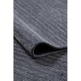 ELVEY HOME Antrasit Şönil Kilim Pamuk Yıkanabilir Robot Süpürge Kaymaz Taban Oturma Salon Mutfak Halı Yolluk 160 x 300