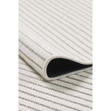 ELVEY HOME Beyaz-Krem Şönil Kilim Pamuk Yıkanabilir Robot Süpürge Kaymaz Taban Oturma Salon Mutfak Halı Yolluk 120 x 400
