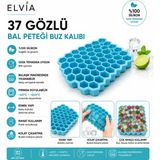 Elvia Home & Living Elvıa Silikon 37 Gözlü Silikon Petek Buz Kalıbı Mini Küp Esnek Kolay Çıkarma - 1 ürün