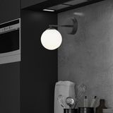 Elvin Siyah Duvar Lambası Yatak Odası-yatak Başı-banyo İçin Modern Retro Aplik