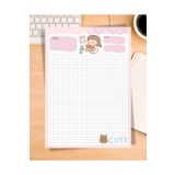 Elvina Paper Cute Not Kağıdı, A5 Boyut, 50 Yaprak, Memopad, To Do List, Bloknot, Notepad, Planlayıcı