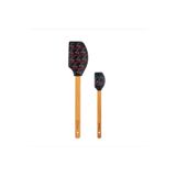 ElvinHomeConcept Tantitoni Füme Desenli 2 li Silikon Spatula Seti