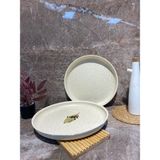 Elvira 2’li Granit Pizza 26-28 cm Tepsi - 26 cm - Krem