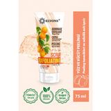 Elvons Scrub, Kayısı Parçacıklı Yüz ve Vücut Peeling, Malic Asit, Glikolik Asit, Ölü Hücre Temizleme 75ML