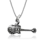 Elwes 925 Ayar Gümüş Gitar Gümüş Kolye