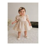 Elwirababyboutiqe kabarık vintage dantel detaylı elbise