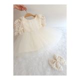 Elwirababyboutiqe vintage inci detaylı elbise