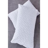 Ely Parker 2'li Yastık Alezi Kapitoneli Pamuklu 50X70 Yastık Koruyucu - 50 x 70 cm - Beyaz
