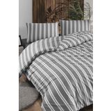 ELY PARKER Battal Boy Nenanresim Takımı 180x200 Lastikli ÇarşafYorgan KılıfıY.Kılıfı Çizgili Siyah, Ely Parker