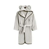 ELY PARKER Çocuk Bornozu Kapşonlu-Hayvan Figürlü-Bebek Bornoz-Erkek-Koala-Gri (9-10 Yaş)