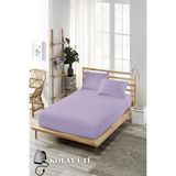 Ely Parker Kolay Ütü Lastikli Çarşaf Takımı-Tüm Ebatlar-Yüksek Yataklar-Lila - 90 x 190 cm